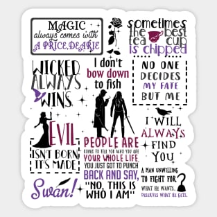 OUAT quotes Sticker